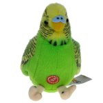 Maskotka Papużka falista fielona 12cm z dźwiękiem (85775) eco-friendly