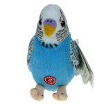 Maskotka Papużka falista niebieska 12cm z dźwiękiem (85775) eco-friendly