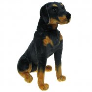 Maskotka Pies rottweiler siedzący 56cm (30221)