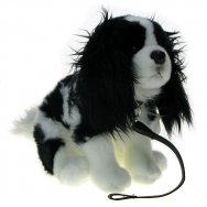 Maskotka Piesek cocker spaniel na smyczy 23cm (90755C)