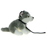 Maskotka Piesek husky na smyczy 23cm 90120