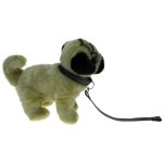 Maskotka Piesek mops na smyczy 22cm (87090)