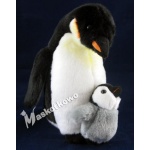 Maskotka Pingwin cesarski z małym pingwinkiem 27cm 87489