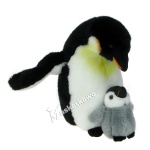 Maskotka Pingwin cesarski z małym pingwinkiem 27cm 87489