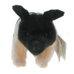 Maskotka Świnka (Świnia, Prosiaczek) czarno-różowa 26cm (92391)