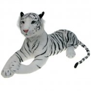 Maskotka Tygrys biały leżący 80cm (15941)
