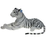 Maskotka Tygrys biały leżący 80cm (15941)