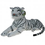 Maskotka Tygrys biały leżący 58cm (91786)