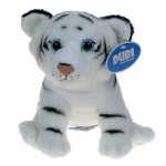 Maskotka Tygrys śnieżny siedzący 18cm (03940)