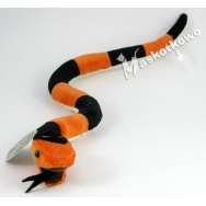 Maskotka Wąż pomarańczowo-czarny 52cm 65275