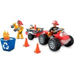 Mega Construx - Drużyna strażacka: Fire Squad: Remiza, Wóz strażacki, Quad i 4 strażaków (GLK56)