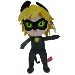 Miraculum - Biedronka i Czarny kot - maskotka Adrien jako Czarny Kot 35cm (24099)