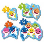 Moje pierwsze puzzle (My First Puzzles) 4w1 - Baby Shark (20828)