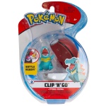 Pokemon - figurka+kula - Clip\'n\'go - 97647 Totodile + Poke Ball