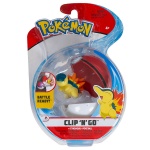 Pokemon - figurka+kula - Clip\'n\'go - 97648 Cyndaquil + Poke Ball
