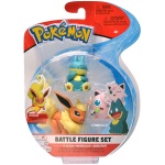 Pokemon - komplet 3 figurek - Flareon, Munchlax i Jigglypuff (97694)