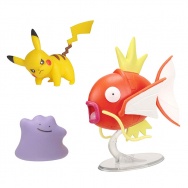 Pokemon - komplet 3 figurek - Magikarp, Pikachu i Ditto (97691)