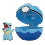 Pokemon - figurka+kula - Clip\'n\'go - Totodile + Dive Ball (42459)