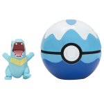 Pokemon - figurka+kula - Clip\'n\'go - Totodile + Dive Ball (42459)