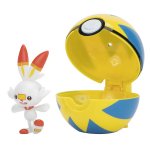 Pokemon - figurka+kula - Clip\'n\'go - Scorbunny + Quick Ball (42461)