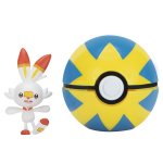 Pokemon - figurka+kula - Clip\'n\'go - Scorbunny + Quick Ball (42461)