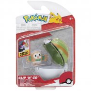 Pokemon - figurka+kula - Clip\'n\'go - Rowlet + Nest Ball (42460)