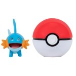 Pokemon - figurka+kula - Clip\'n\'go - Mudkip + Poke Ball (38204)