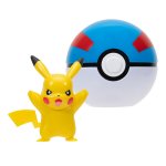 Pokemon - figurka+kula - Clip\'n\'go - Pikachu + Great Ball (42468)