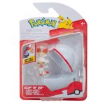 Pokemon - figurka+kula - Clip\'n\'go - Scorbunny + Premier Ball (70984)
