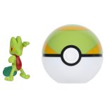Pokemon - figurka+kula - Clip\'n\'go - Treecko + Nest Ball (70981)