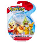 Pokemon - komplet 3 figurek - Flareon, Larvital i Pikachu (38223)