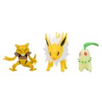 Pokemon - komplet 3 figurek - Jolteon, Chikorita i Abra (39925)