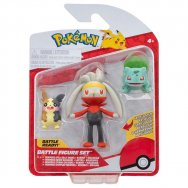 Pokemon - komplet 3 figurek - Morpeko (Full Belly Mode), Bulbasaur i Raboot (48134)