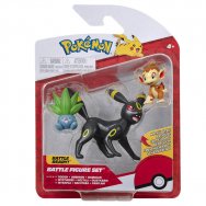 Pokemon - komplet 3 figurek - Oddish, Umbreon, Chimchar (42595)