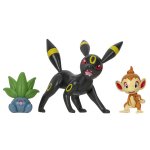 Pokemon - komplet 3 figurek - Oddish, Umbreon, Chimchar (42595)