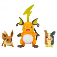 Pokemon - komplet 3 figurek - Raichu, Morpeko (FBM) i Eevee (38226)