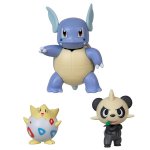 Pokemon - komplet 3 figurek - Togepi, Pancham i Wartotle (48130)