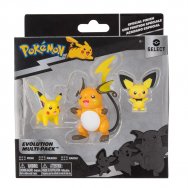 Pokemon: Select: komplet 3 figurek - Ewolucje: Pichu, Pikachu i Raichu (Evolution Multi-Pack)
