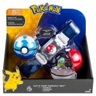 Pokemon - TOMY - zestaw - Pas, poke ball\'e i figurka Squirtle T19205