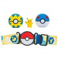 Pokemon - zestaw - Pas, poke ball'e i figurka Pikachu 38279