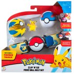 Pokemon - zestaw - Pas, poke ball\'e i figurka Pikachu 38279