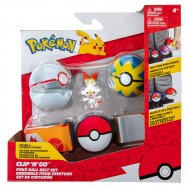 Pokemon - zestaw - Pas, poke ball\'e i figurka Scorbunny (42629)