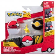 Pokemon - zestaw - Pas, poke ball'e i figurka Pikachu (42631)