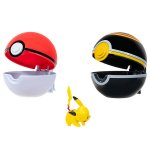 Pokemon - zestaw - Pas, poke ball\'e i figurka Pikachu (42631)