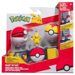 Pokemon - zestaw - Pas, poke ball\'e i figurka Pikachu (48315)