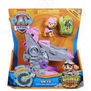 Psi Patrol: Dino Rescue - pojazd deluxe + figurka + dinozaur - Skye (24743)