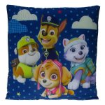Psi Patrol - dwustronna miękka poduszka dekoracyjna (073072) Chase, Skye, Rubble i Everest