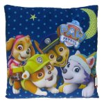 Psi Patrol - dwustronna miękka poduszka dekoracyjna (073072) Chase, Skye, Rubble i Everest