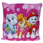 Psi Patrol - dwustronna miękka poduszka dekoracyjna (034965) Chase, Skye, Marshall i Everest