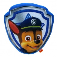 Psi Patrol - Poduszka dekoracyjna pluszowa - odznaka piesek Chase (884089)